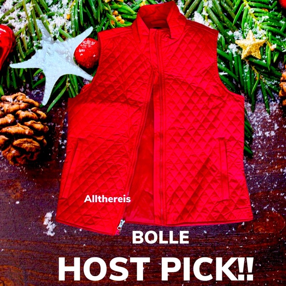 bolle Jackets & Blazers - Host pick! 🥰 Red quilted BOLLE vest S